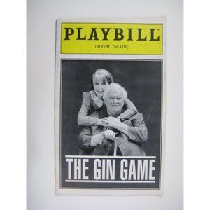 The Gin Game Playbill July 1997 Lyceum Theatre NYC Charles Durning Harris